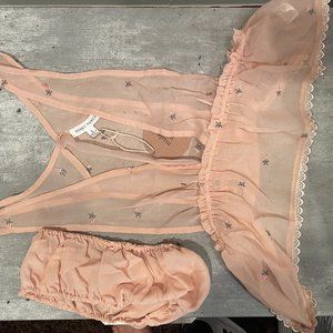 Honey Punch Sheer Rosebud Sleeveless Blouse